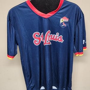 Cardinals Men's XL St. Louis Cardinals Wells Fargo Multi-Color Jersey Shirt .